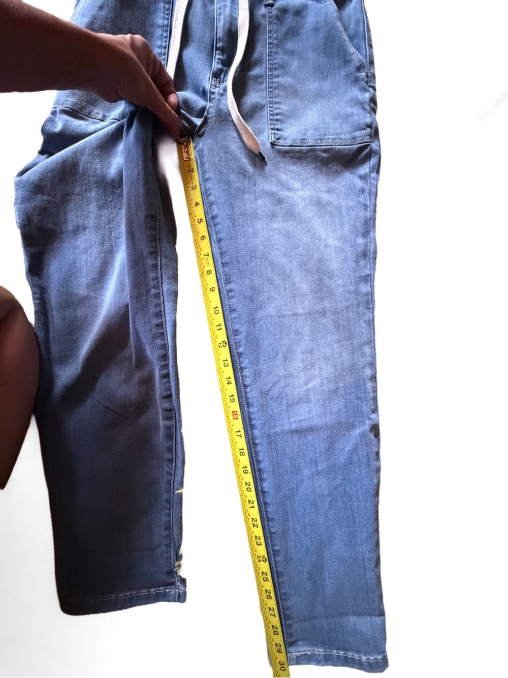 🥳 HP! Judy Blue 6 8 10 Pull-On Jogger Jeans Drawstring Size 7 28 JB88496 Pants - Picture 13 of 14
